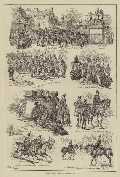 Voluntarios de fusileros en Portsmouth de Henry Payne